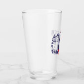 Katze im Hut | Cat-Face-Text Glas (Rechts)