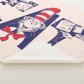 Katze im Hut | Cat-Face-Text Sherpadecke (3/4)