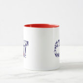 Katze im Hut | Cat-Face-Text Tasse (Zentrum)