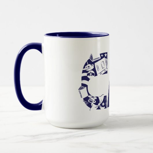 Katze im Hut | Cat-Face-Text Tasse (Links)