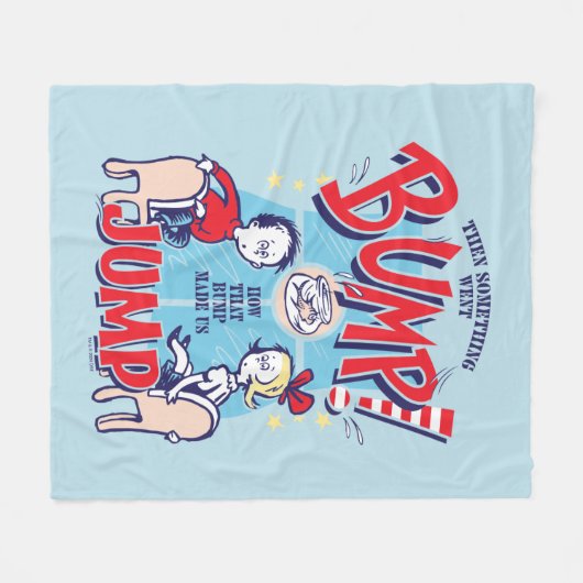 Katze im Hut | Dann ging etwas in die Höhe Fleecedecke (Vorderseite (Horizontal))