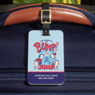 Katze im Hut   Dann ging etwas in die Höhe Gepäckanhänger