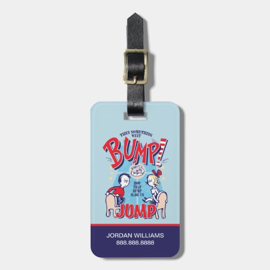 Katze im Hut | Dann ging etwas in die Höhe Gepäckanhänger (Vorderseite vertikal)