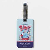 Katze im Hut | Dann ging etwas in die Höhe Gepäckanhänger (Rückseite vertikal)