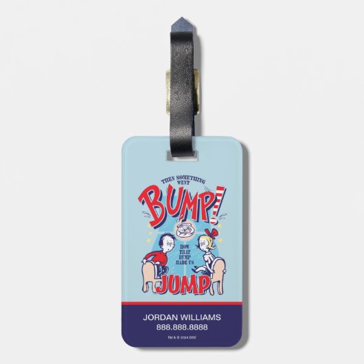 Katze im Hut | Dann ging etwas in die Höhe Gepäckanhänger (Rückseite vertikal)