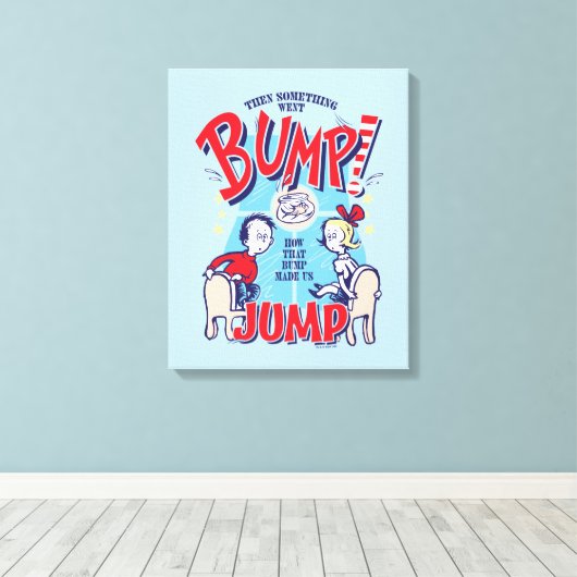 Katze im Hut | Dann ging etwas in die Höhe Leinwanddruck (Insitu (Holzboden))