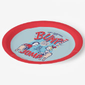 Katze im Hut | Dann ging etwas in die Höhe Pappteller (Schrägansicht)