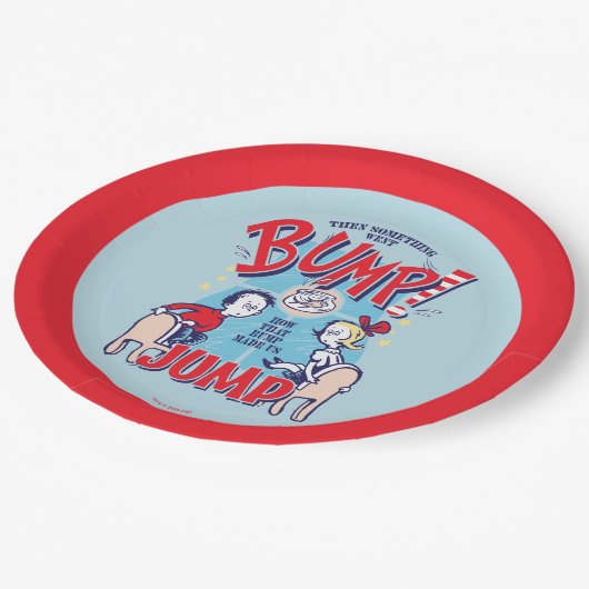 Katze im Hut | Dann ging etwas in die Höhe Pappteller (Schrägansicht)