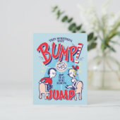 Katze im Hut | Dann ging etwas in die Höhe Postkarte (Stehend Vorderseite)