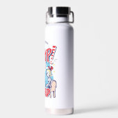 Katze im Hut | Dann ging etwas in die Höhe Trinkflasche (Rückseite)