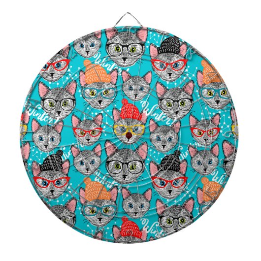Katze im Hut Dartscheibe (vorne)