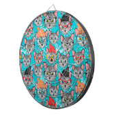 Katze im Hut Dartscheibe (Vorderseite rechts)