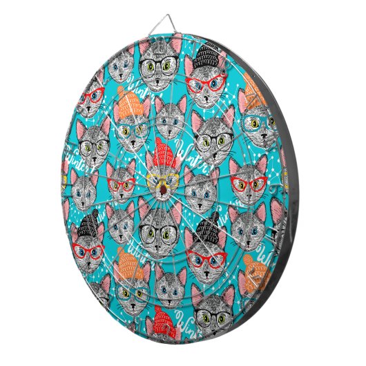 Katze im Hut Dartscheibe (Vorderseite rechts)