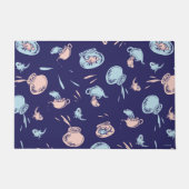 Katze im Hut | Das Fischmuster Fußmatte (Vorderseite)