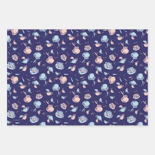 Katze im Hut | Das Fischmuster Geschenkpapier Set (Vorderseite 2)