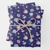 Katze im Hut | Das Fischmuster Geschenkpapier Set (Beispiel)