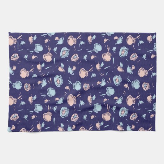 Katze im Hut | Das Fischmuster Geschirrtuch (Horizontal)