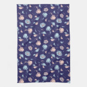 Katze im Hut | Das Fischmuster Geschirrtuch (Vertikal)