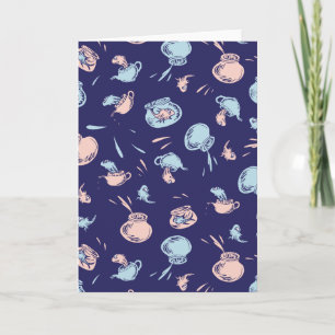 Katze im Hut   Das Fischmuster Karte