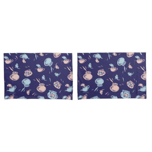 Katze im Hut | Das Fischmuster Kissenbezug (Vorderseite-Set)