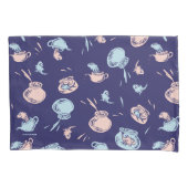 Katze im Hut | Das Fischmuster Kissenbezug (Vorderseite-Links)