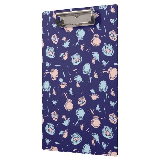 Katze im Hut | Das Fischmuster Klemmbrett (Links)