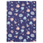 Katze im Hut | Das Fischmuster Klemmbrett (Rückseite)