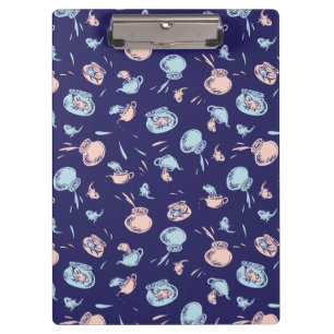 Katze im Hut   Das Fischmuster Klemmbrett