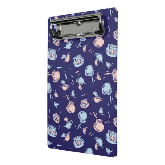 Katze im Hut | Das Fischmuster Mini Klemmbrett (Gewinkelt2)