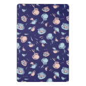 Katze im Hut | Das Fischmuster Mini Klemmbrett (Rückseite)