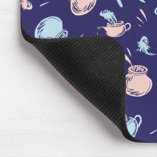 Katze im Hut | Das Fischmuster Mousepad (Ecke)