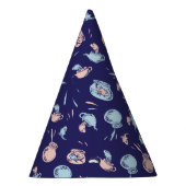 Katze im Hut | Das Fischmuster Partyhütchen (Rechts)