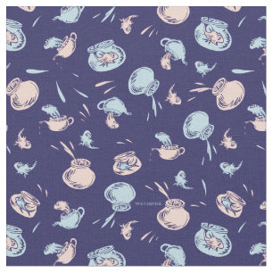 Katze im Hut   Das Fischmuster Stoff