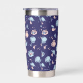 Katze im Hut | Das Fischmuster Thermobecher (Rechts)