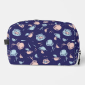 Katze im Hut | Das Fischmuster Waschbeutel (Vorderseite)