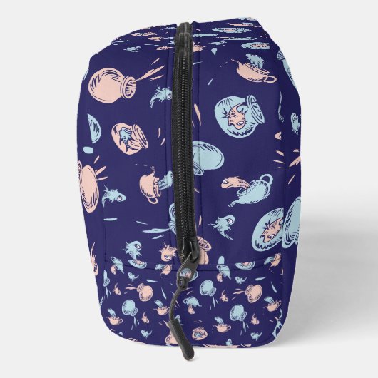 Katze im Hut | Das Fischmuster Waschbeutel (Rechts)