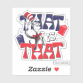 Katze im Hut | Das ist Aufkleber (Blatt)