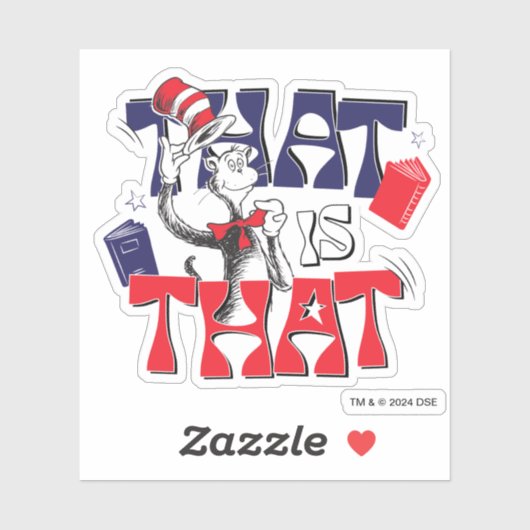 Katze im Hut | Das ist Aufkleber (Blatt)