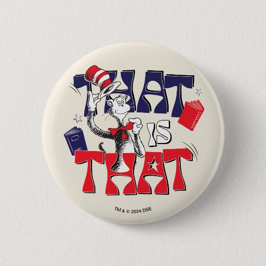 Katze im Hut | Das ist Button (Vorderseite)