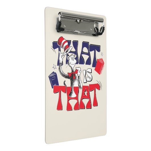 Katze im Hut | Das ist Mini Klemmbrett (Schrägansicht)