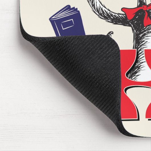 Katze im Hut | Das ist Mousepad (Ecke)