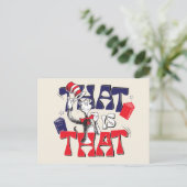 Katze im Hut | Das ist Postkarte (Stehend Vorderseite)