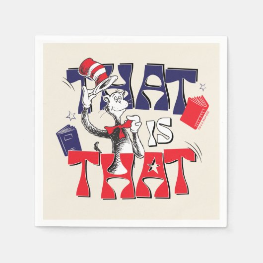 Katze im Hut | Das ist Serviette (Vorderseite)