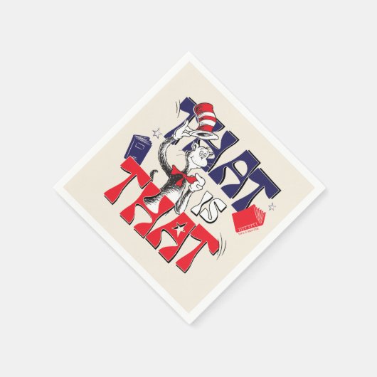 Katze im Hut | Das ist Serviette (Ecke)