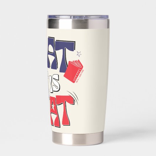 Katze im Hut | Das ist Thermobecher (Rückseite)