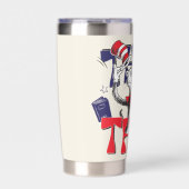 Katze im Hut | Das ist Thermobecher (Vorderseite)