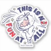 Katze im Hut | Das ist überhaupt kein Spaß Aufkleber (Vorderseite)