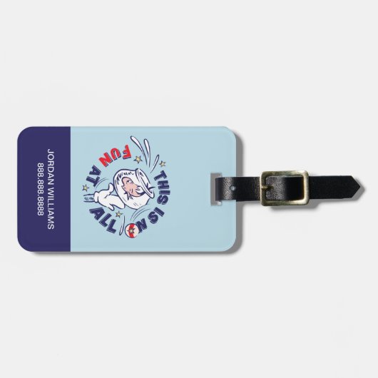 Katze im Hut | Das ist überhaupt kein Spaß Gepäckanhänger (Vorderseite horizontal)