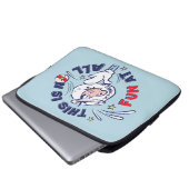 Katze im Hut | Das ist überhaupt kein Spaß Laptopschutzhülle (Vorne Knopf)