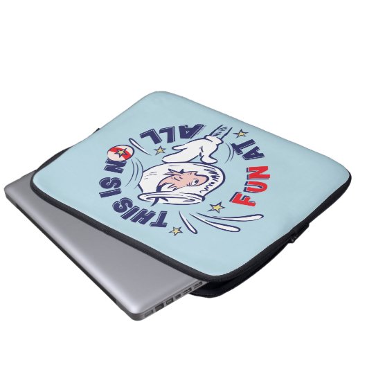 Katze im Hut | Das ist überhaupt kein Spaß Laptopschutzhülle (Vorne Knopf)